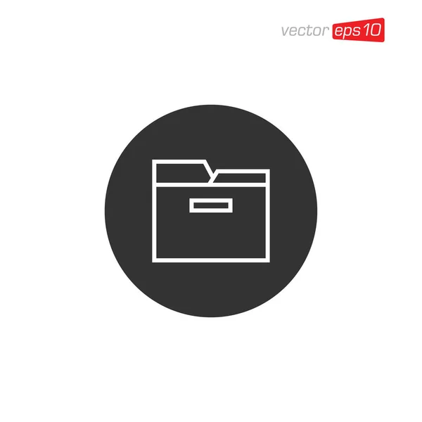 Administrador Archivos Icon Design Vector — Vector de stock