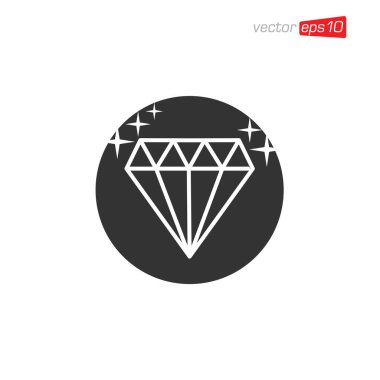 Elmas Parıldayan Simge Tasarım Vektörü