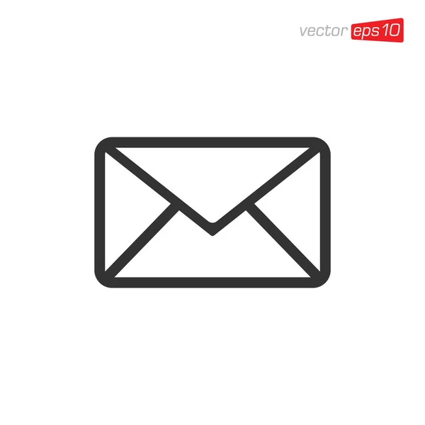 Envelope Mensagem Ícone Design Vector — Vetor de Stock