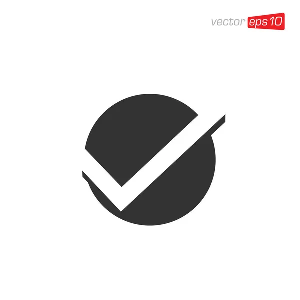 Zkontrolovat Návrhový Vektor Ikon — Stockový vektor