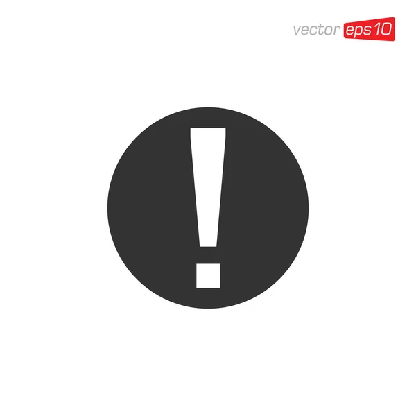 Exclamation Danger Icône Design Vecteur — Image vectorielle
