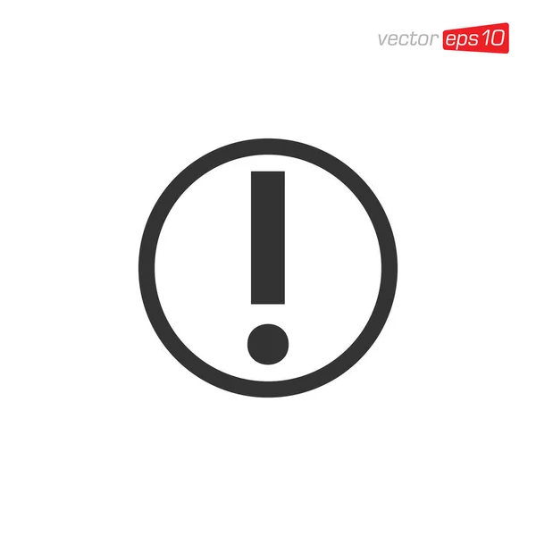 Exclamation Danger Icon Design Vector — Stock Vector