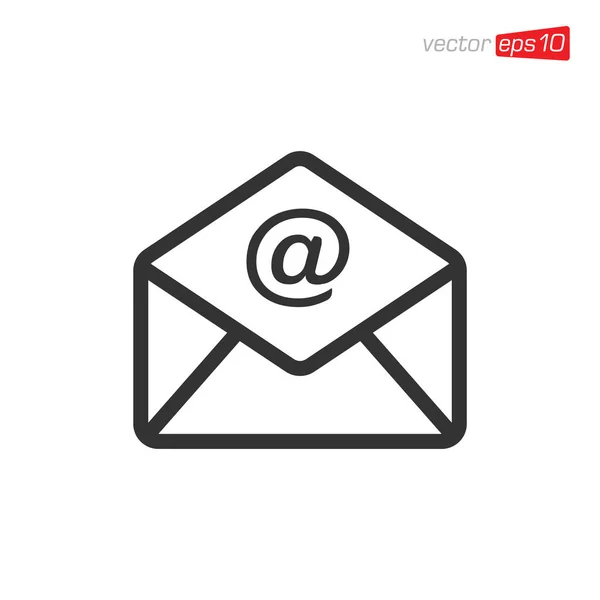 Envelope 메시지 Icon Design Vector — 스톡 벡터