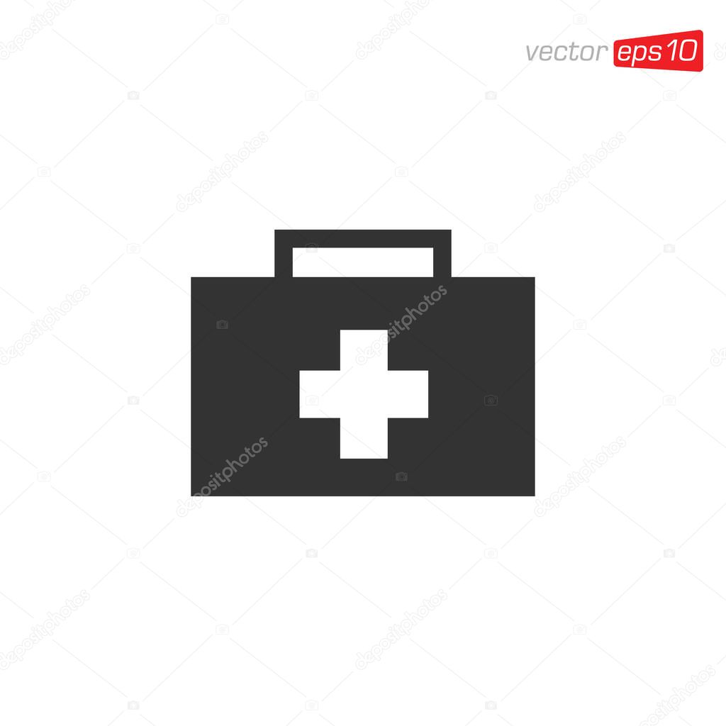 First Aid Kit Icon Design Vector