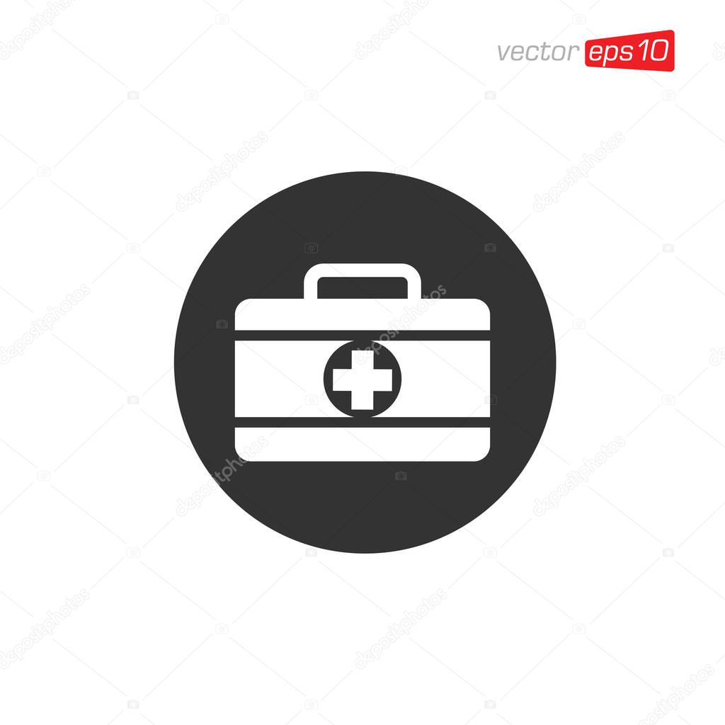 First Aid Kit Icon Design Vector