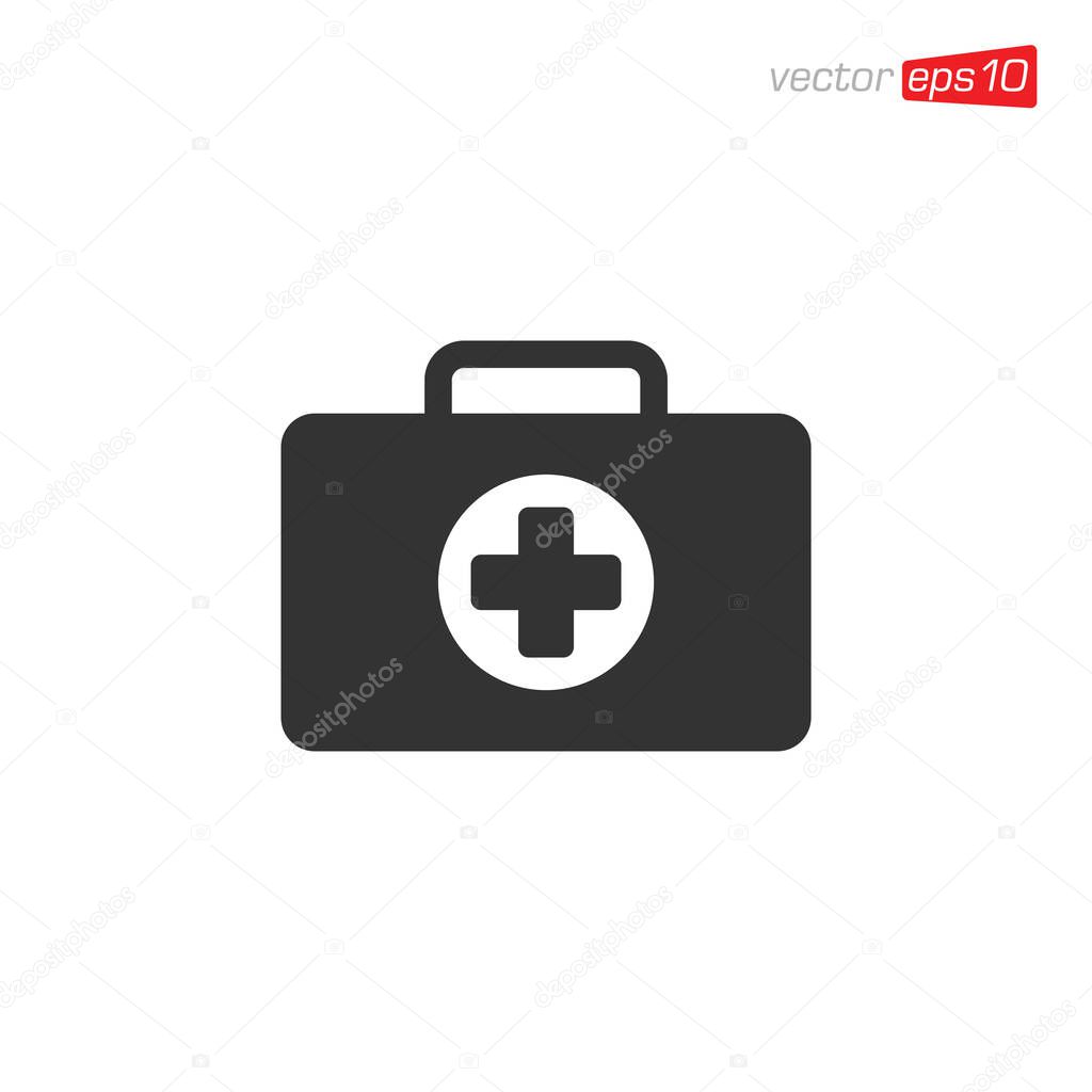 First Aid Kit Icon Design Vector