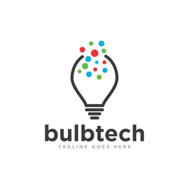 Teknoloji Logosu Simgesi Tasarım Vektörü