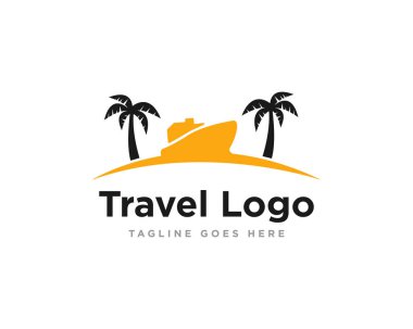 Seyahat Logosu Tasarım Vektörü