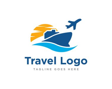 Seyahat Logosu Tasarım Vektörü
