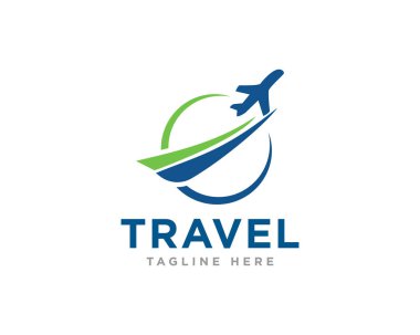 Seyahat Logosu Tasarım Vektörü