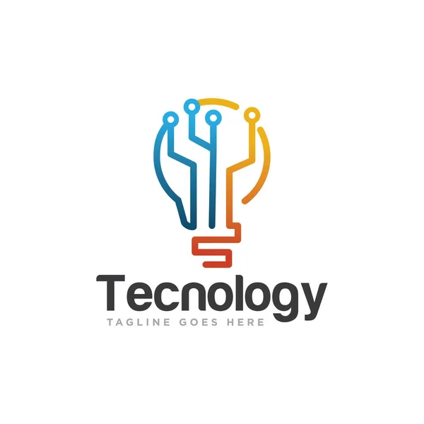 Tecnologia Logo Icon Design Vector — Vetor de Stock