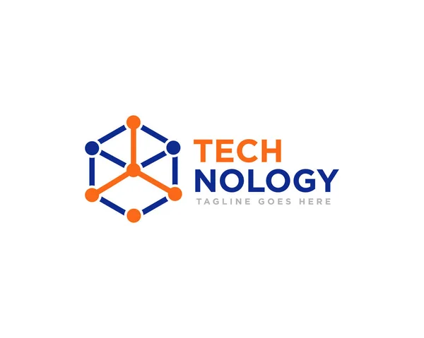 Technologie Logo Icoon Ontwerp Vector — Stockvector