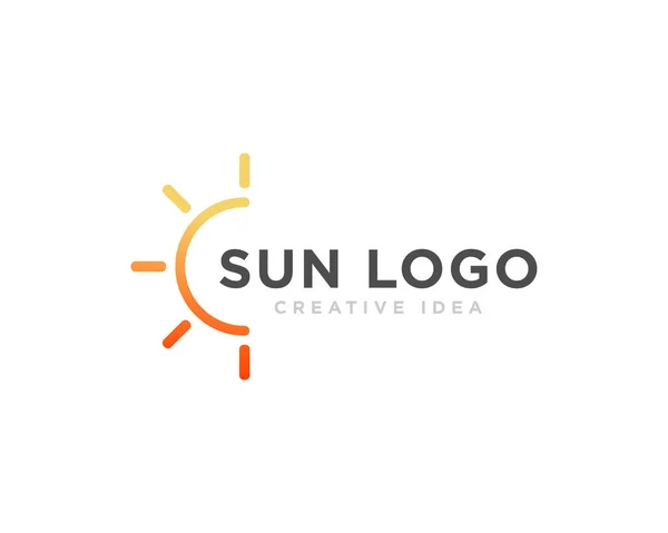 Güneş Logosu Tasarım Vektörü