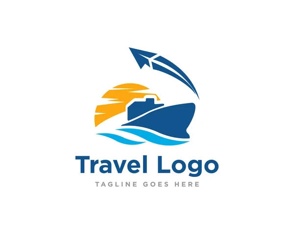 Logotipo Viagem Icon Design Vector —  Vetores de Stock