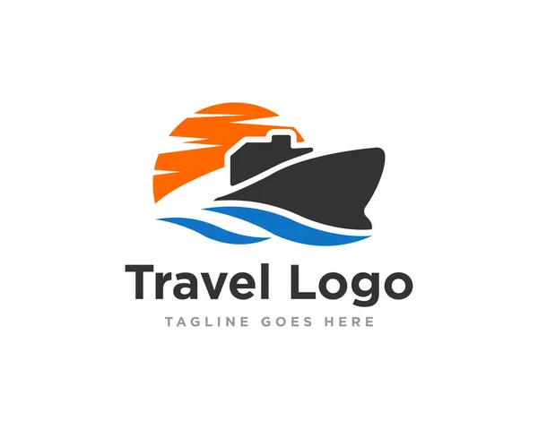 Logotipo Viagem Icon Design Vector — Vetor de Stock