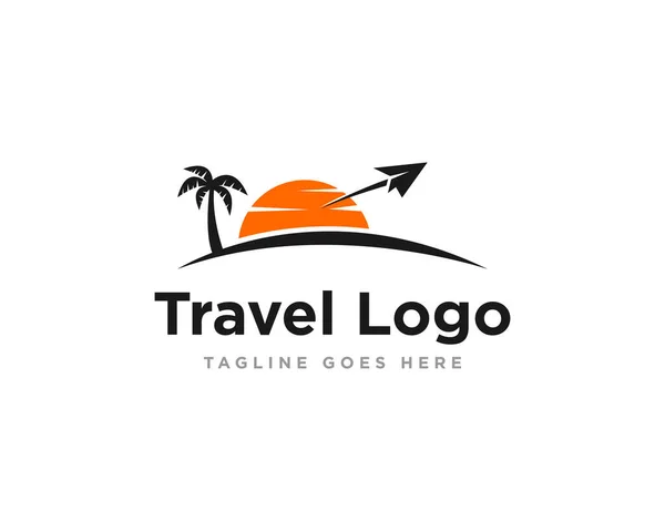 Logotipo Viagem Icon Design Vector — Vetor de Stock