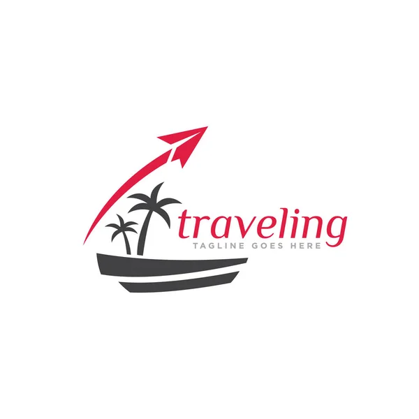 Travel Logo Icon Design Vector — Stock Vector