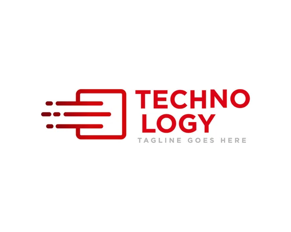 Vector Diseño Iconos Logotipo Tecnología — Archivo Imágenes Vectoriales
