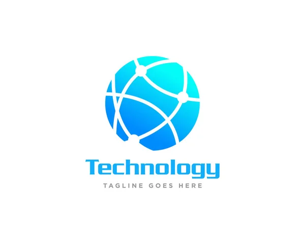 Tecnologia Logo Icon Design Vector — Vetor de Stock