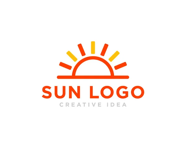 Güneş Logosu Tasarım Vektörü