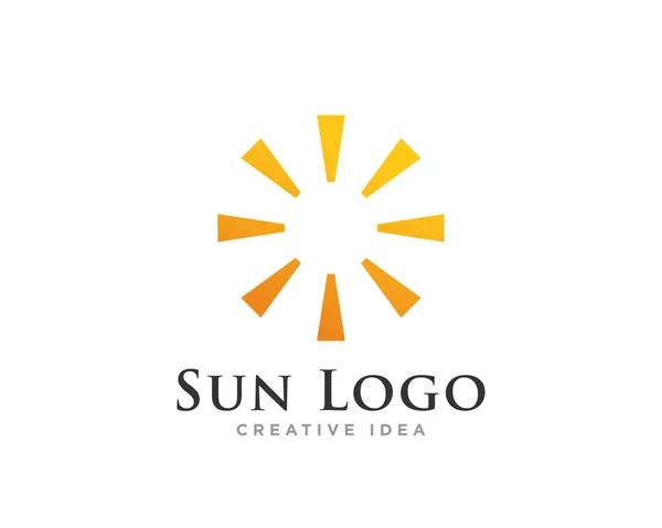 Vector Diseño Del Icono Del Logotipo Del Sol — Archivo Imágenes Vectoriales