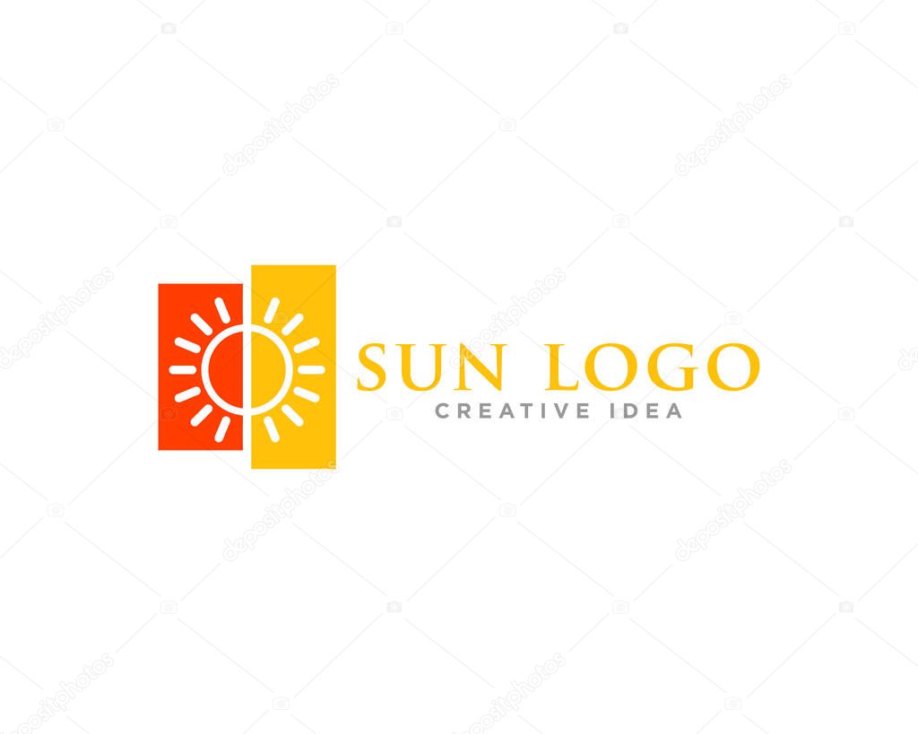 Sun Logo Icon Design Vector