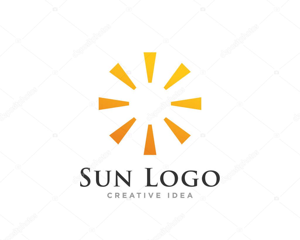 Sun Logo Icon Design Vector