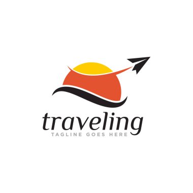 Seyahat Logosu Tasarım Vektörü