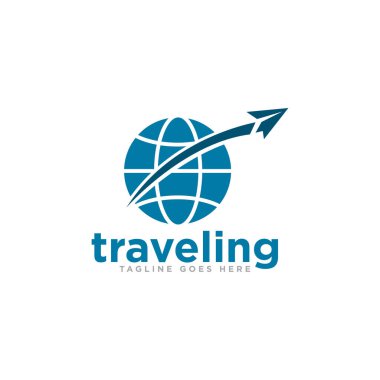 Seyahat Logosu Tasarım Vektörü