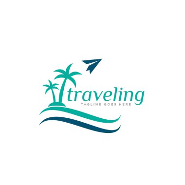 Seyahat Logosu Tasarım Vektörü