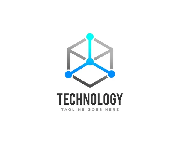 Technologie Logo Icoon Ontwerp Vector — Stockvector