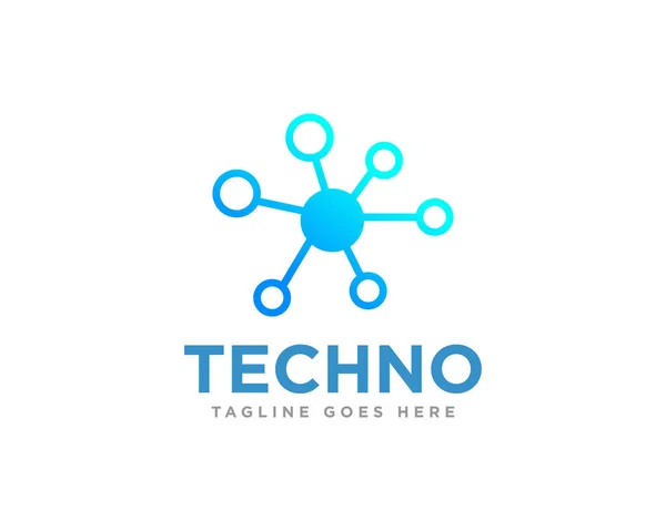 Technologie Logo Icoon Ontwerp Vector — Stockvector