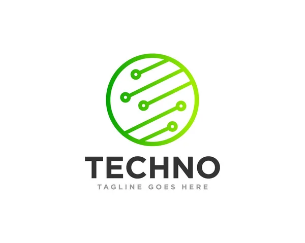 Technologie Logo Icoon Ontwerp Vector — Stockvector