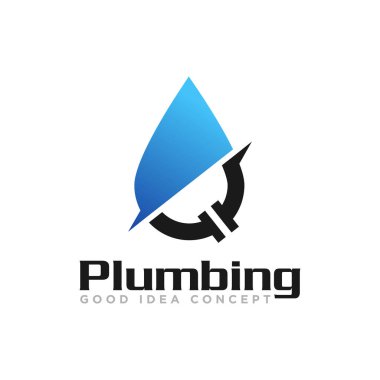 Tesisat Logosu Simgesi Tasarım Vektörü