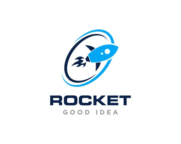 Rocket Logo Icon Design Vector — Stock Vector