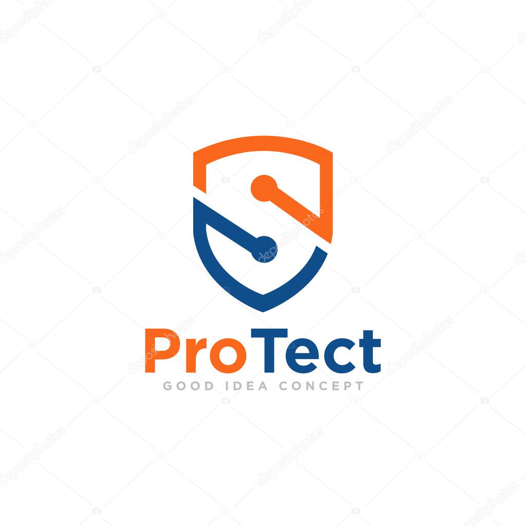 Shield Protection Logo Icon Design Vector