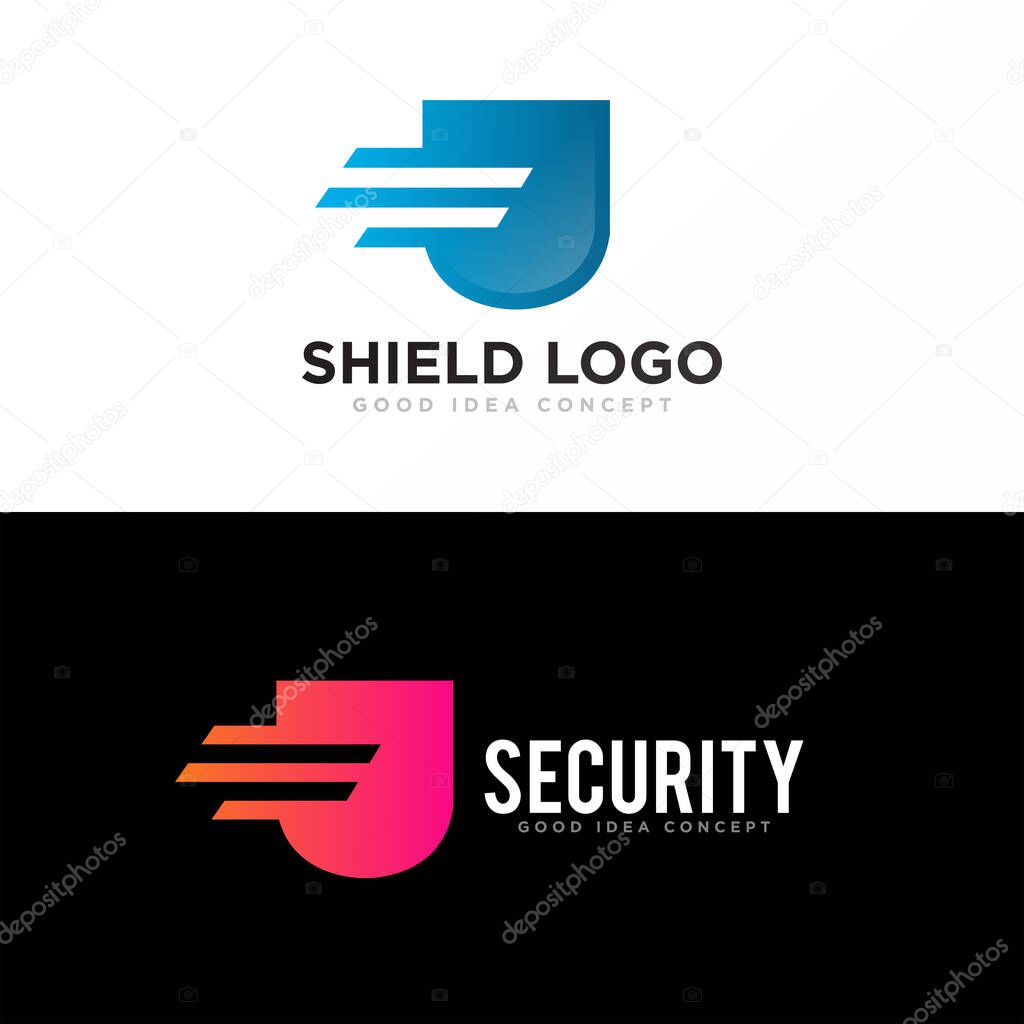 Shield Protection Logo Icon Design Vector