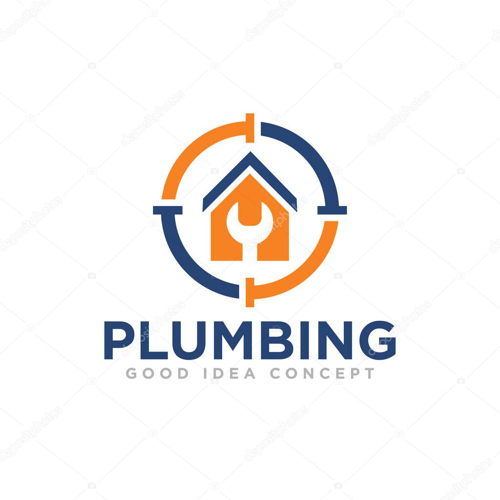 Plumbing Logo Icon Design Vector