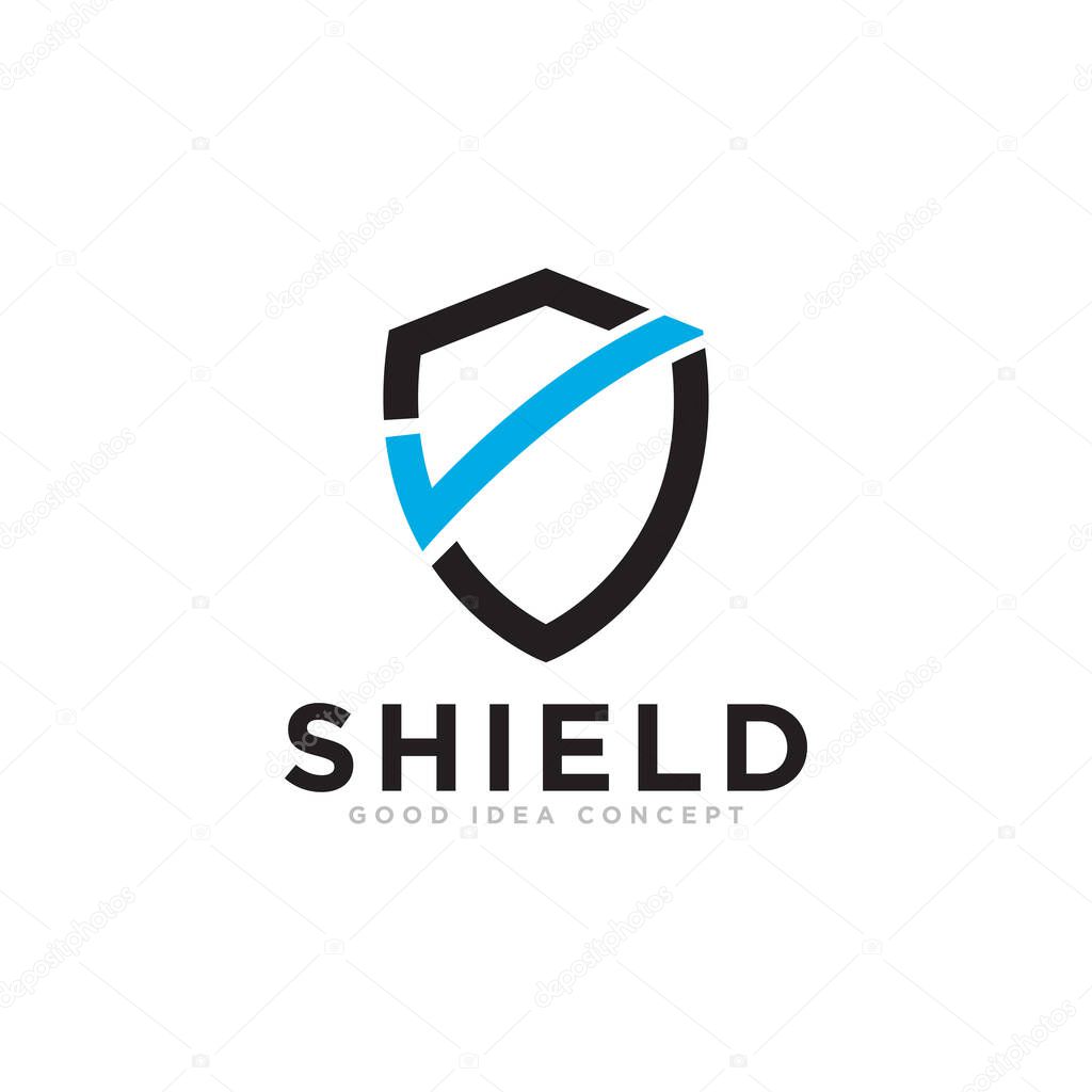 Shield Protection Logo Icon Design Vector