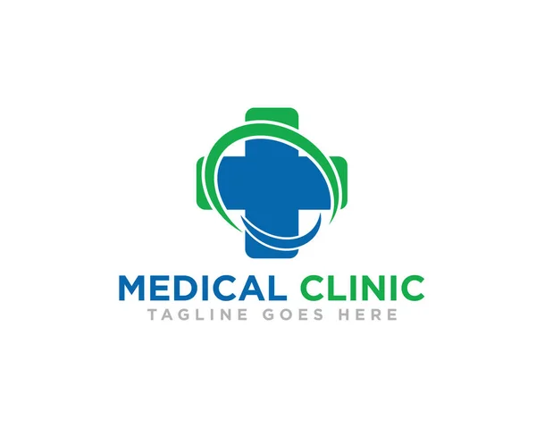 Cuidados Médicos Logo Design Vector —  Vetores de Stock