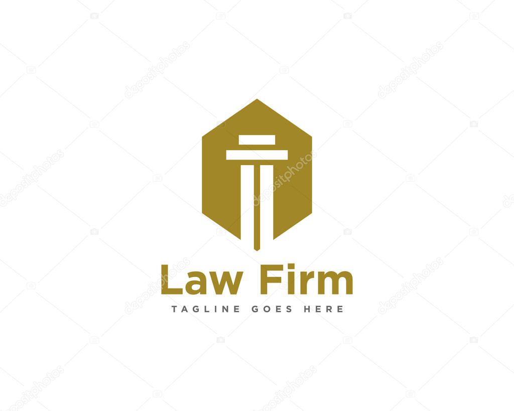 Law Firm Logo Design Vector Template