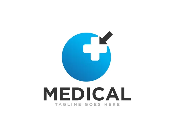 Logo Assistenza Medica Vettore Progettazione — Vettoriale Stock