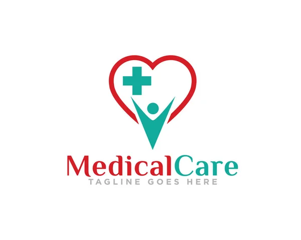Медична Допомога Логотип Дизайн Вектор — стоковий вектор
