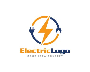 Elektriksel Logo Tasarım Vektörü