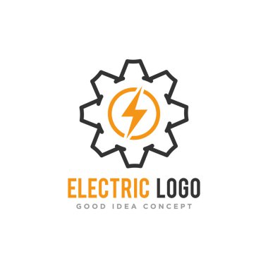 Elektriksel Logo Tasarım Vektörü