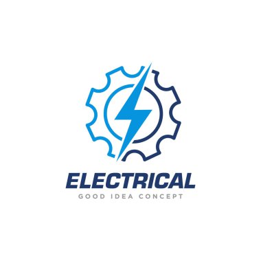 Elektriksel Logo Tasarım Vektörü