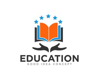 Eğitim ve Mezuniyet Logosu Tasarım Vektörü
