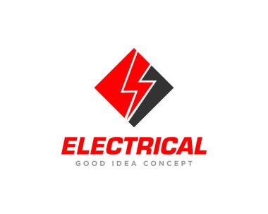 Elektriksel Logo Tasarım Vektörü