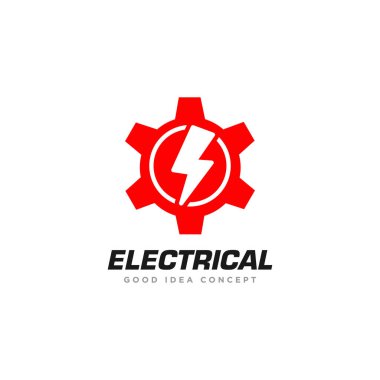 Elektriksel Logo Tasarım Vektörü