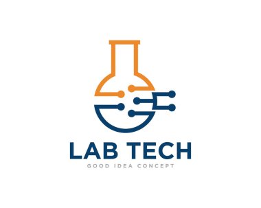 Lab Logo Simgesi Tasarım Vektörü